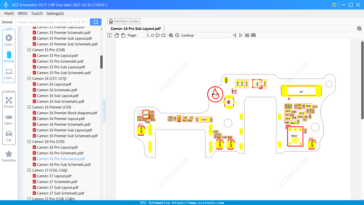 Tecno Camon 16 Pro Sub Layout